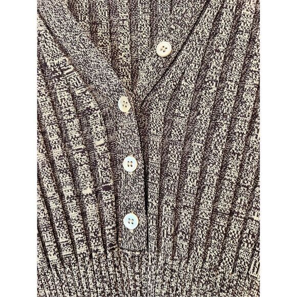 Jonathan Simkhai Women's Compact Rib Henley Sweater Dune Chocolate Medium NWOT - Picture 8 of 12